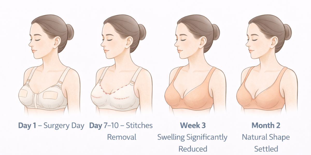 Timeline pemulihan breast augmentation Korea