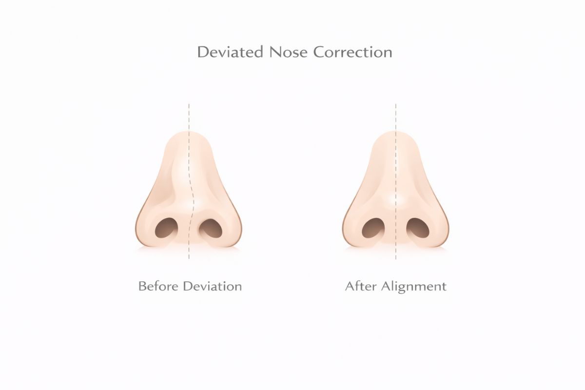 Metode koreksi hidung bengkok Korea