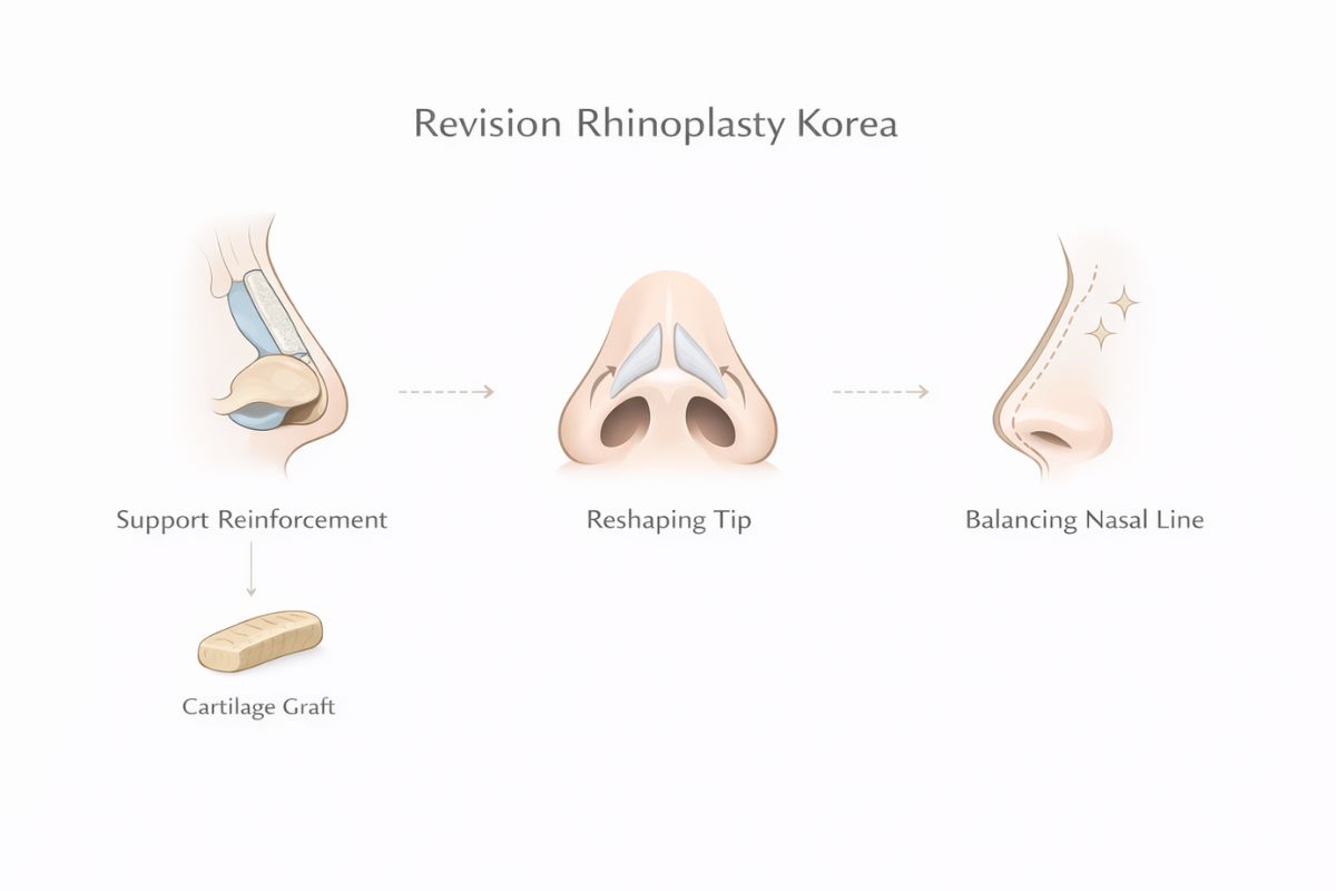 Metode revisi rhinoplasty Korea